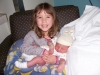 Big sister Zoe overjoyed with her baby sister